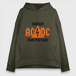 Женское худи оверсайз AC/DC: High Voltage