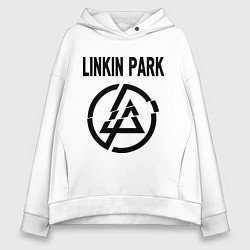Толстовка оверсайз женская Linkin Park, цвет: белый