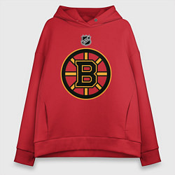 Толстовка оверсайз женская Boston Bruins NHL, цвет: красный