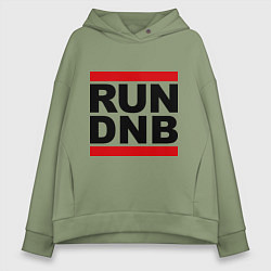 Женское худи оверсайз RUN DNB