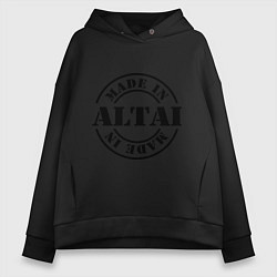 Толстовка оверсайз женская Made in Altai, цвет: черный