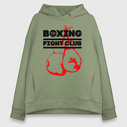 Женское худи оверсайз Boxing Fight club in Russia