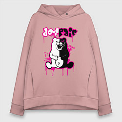 Толстовка оверсайз женская MONOKUMA, цвет: пыльно-розовый