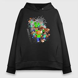 Женское худи оверсайз Minecraft