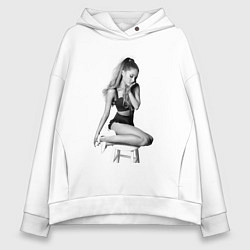Толстовка оверсайз женская ARIANA GRANDE, цвет: белый