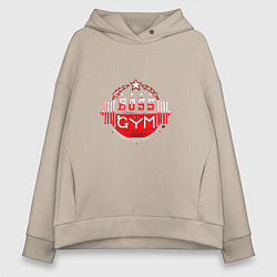 Толстовка оверсайз женская Boss of GYM Color, цвет: миндальный