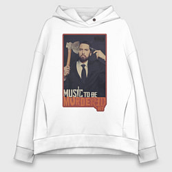 Толстовка оверсайз женская Eminem, цвет: белый