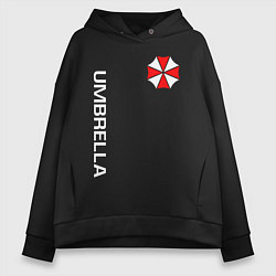 Толстовка оверсайз женская UMBRELLA CORP, цвет: черный