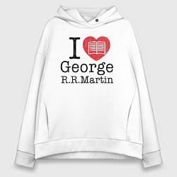 Толстовка оверсайз женская I Love George Martin, цвет: белый