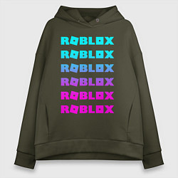 Толстовка оверсайз женская ROBLOX, цвет: хаки