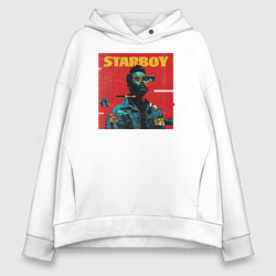 Толстовка оверсайз женская STARBOY, цвет: белый