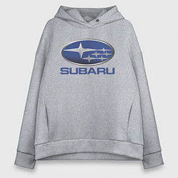 Толстовка оверсайз женская SUBARU, цвет: меланж