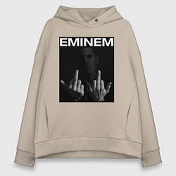 Толстовка оверсайз женская EMINEM, цвет: миндальный