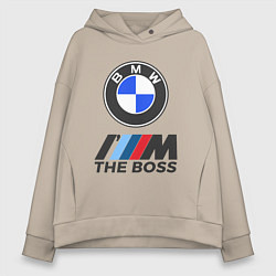 Толстовка оверсайз женская BMW BOSS, цвет: миндальный