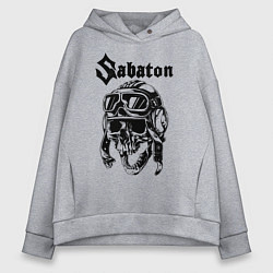Толстовка оверсайз женская Sabaton, цвет: меланж