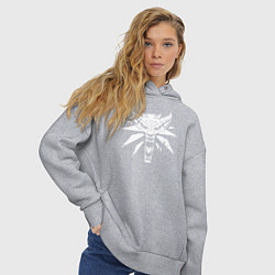 Толстовка оверсайз женская Ведьмак, цвет: меланж — фото 2