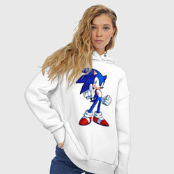 Толстовка оверсайз женская SONIC, цвет: белый — фото 2