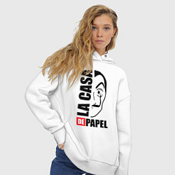 Толстовка оверсайз женская La Casa de Papel, цвет: белый — фото 2
