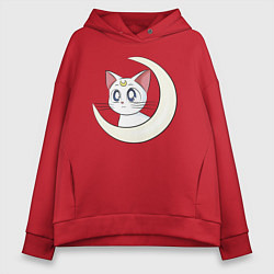 Толстовка оверсайз женская Artemis, цвет: красный