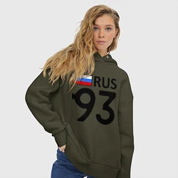 Толстовка оверсайз женская RUS 93, цвет: хаки — фото 2