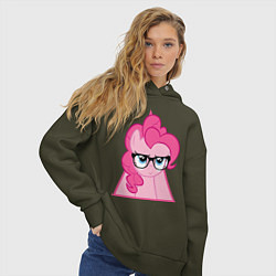 Толстовка оверсайз женская Pinky Pie hipster, цвет: хаки — фото 2