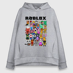 Толстовка оверсайз женская ROBLOX PIGGY, цвет: меланж