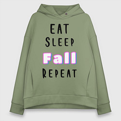 Толстовка оверсайз женская Fall Guys, цвет: авокадо