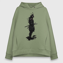 Толстовка оверсайз женская Теневой самурай, цвет: авокадо