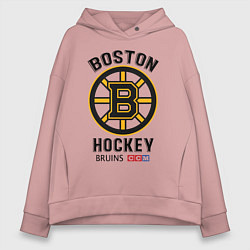 Толстовка оверсайз женская BOSTON BRUINS NHL, цвет: пыльно-розовый