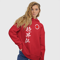 Толстовка оверсайз женская Ghost of Tsushima, цвет: красный — фото 2