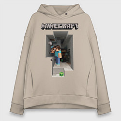 Женское худи оверсайз Minecraft