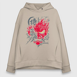 Толстовка оверсайз женская Samurai 77 V 2, цвет: миндальный