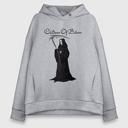 Толстовка оверсайз женская Children of Bodom Z, цвет: меланж