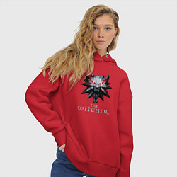 Толстовка оверсайз женская The Witcher, цвет: красный — фото 2