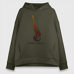 Женское худи оверсайз Dark Souls - Bonfire