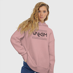 Толстовка оверсайз женская Вальхейм, цвет: пыльно-розовый — фото 2