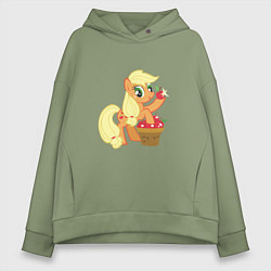 Толстовка оверсайз женская Applejack, цвет: авокадо