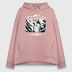 Толстовка оверсайз женская Ходячий замок, цвет: пыльно-розовый