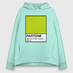 Женское худи оверсайз Shrek: Pantone Color