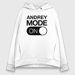 Толстовка оверсайз женская Andrey Mode On, цвет: белый