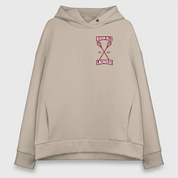 Толстовка оверсайз женская Beacon Hills Lacrosse, цвет: миндальный