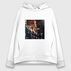 Толстовка оверсайз женская SWAGSEASON, цвет: белый