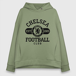Толстовка оверсайз женская Chelsea Football Club, цвет: авокадо