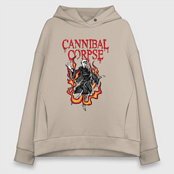Женское худи оверсайз Cannibal Corpse Труп Каннибала Z