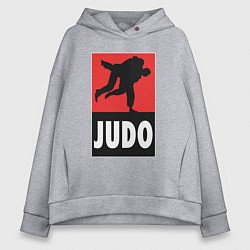 Толстовка оверсайз женская Judo, цвет: меланж