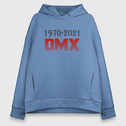 Толстовка оверсайз женская Peace DMX, цвет: мягкое небо
