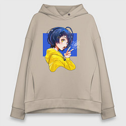 Толстовка оверсайз женская Ай-кюн, цвет: миндальный