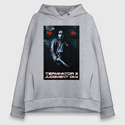 Толстовка оверсайз женская Terminator JD, цвет: меланж