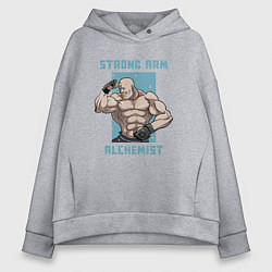 Толстовка оверсайз женская Силовой Алхимик, цвет: меланж
