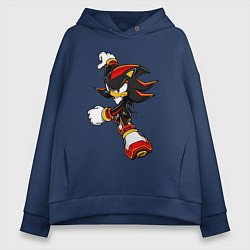 Толстовка оверсайз женская SonicSW, цвет: тёмно-синий
